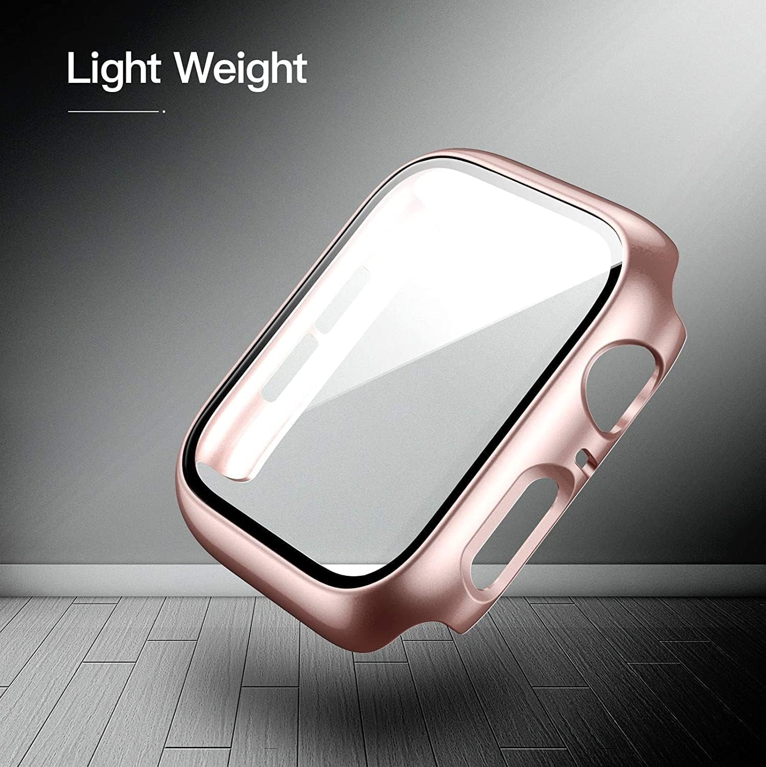 6 Pack Case for Apple Watch Series 9/8/7 45Mm Tempered Glass Screen Protector, Hard PC Ultra-Thin Scratch Resistant Full Protective Face Cover Bumper for Iwatch 45Mm Accessories